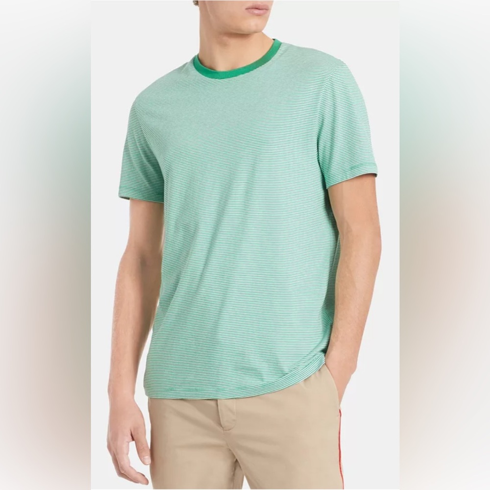 Calvin Klein Feeder Striped Pima Cotton T-shirt